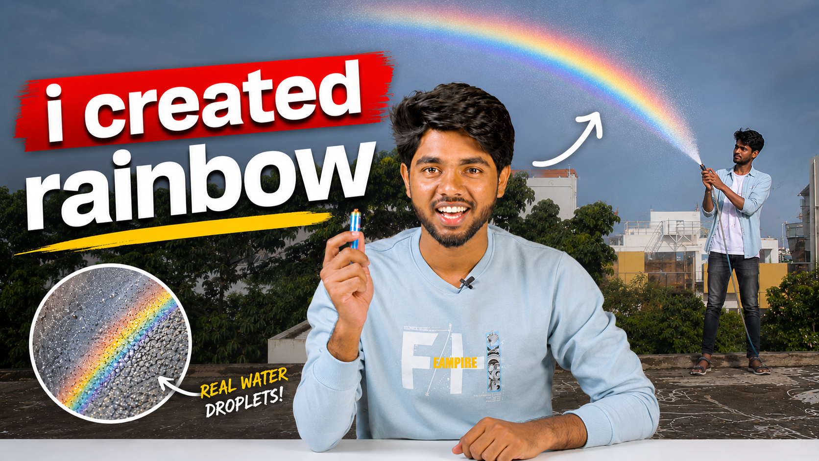 Dispersion of Light: How I Made a Rainbow with a Garden Hose